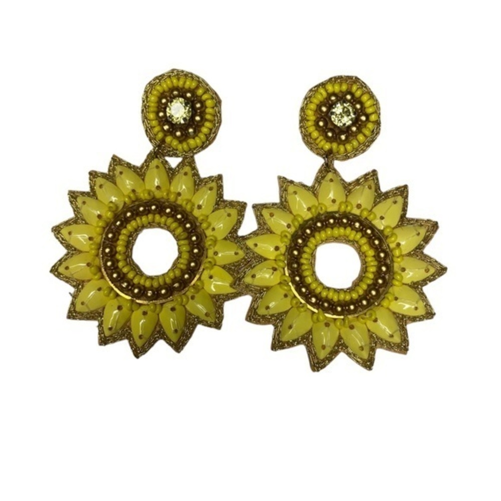 Floral Beaded Handcrafted Earrings